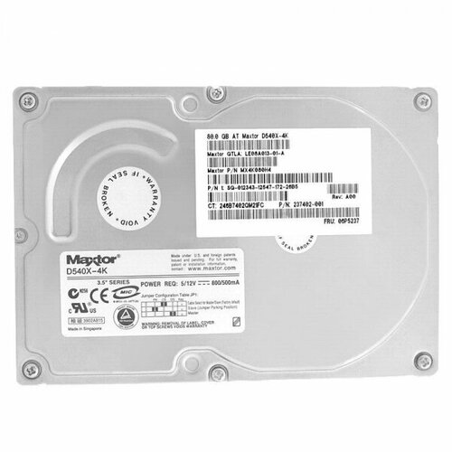 Жесткий Диск Maxtor 4K080H4 80Gb 5400 IDE 3,5