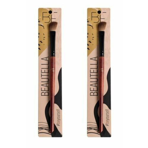 BEAUTELLA Кисть для макияжа бровей, 2 уп