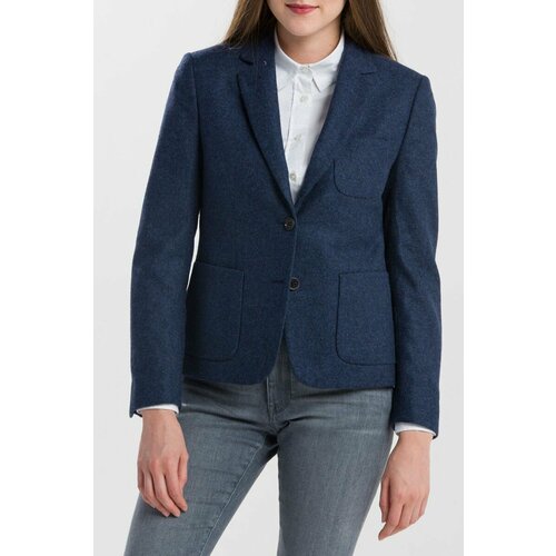 Пиджак GANT, размер 44, синий пиджак gant размер 44 синий
