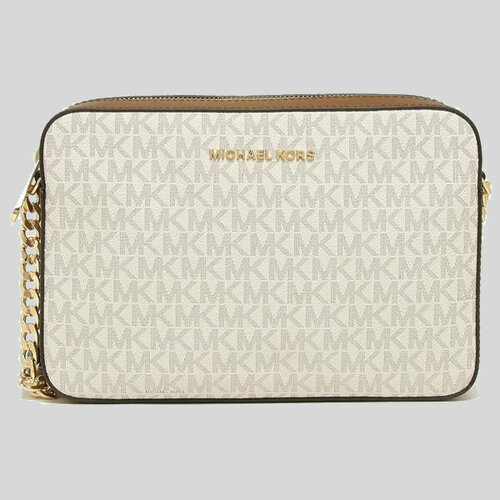 Сумка кросс-боди MICHAEL KORS Michael Kors Jet Set Item Vanilla 35F8GTTC3B 35F8GTTC3B, фактура зернистая, матовая, рельефная, белый