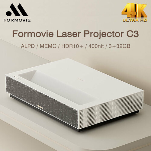 Formovie C3 - Лазерный проектор для домашнего кинотеатра с яркостью 400 нит и Android TV 22899900₽