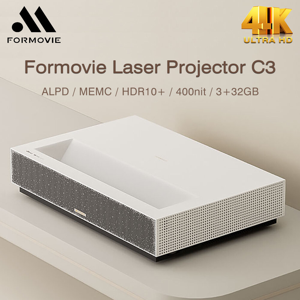 Formovie C3 - Лазерный проектор для домашнего кинотеатра с яркостью 400 нит и Android TV
