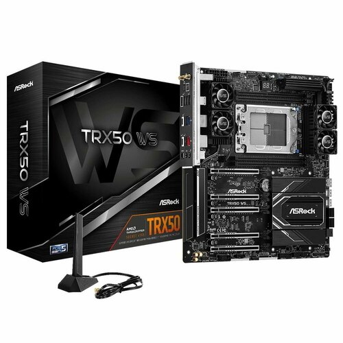 TRX50 WS Socket sTR5 AMD TRX50 4xDDR5-4800 DP 5xPCI-Ex16 4xSATA3RAID 0110 3xM2 8 Ch Audio 10Gb Lan 25Gb Lan Wi-Fi 04xUSB20 62xUSB32 21xUSB32 Type-C ATX RTL 9761100₽