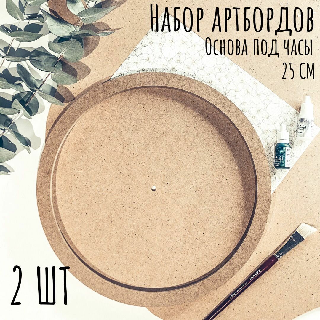 фото Артборд круглый 25 см, 2 шт набор
