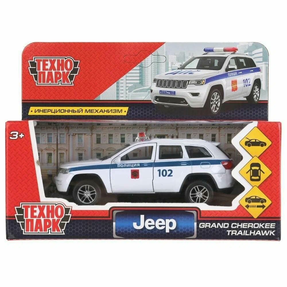 Машина инерционная Технопарк металл, "jeep grand cherokee полиция", 12 см