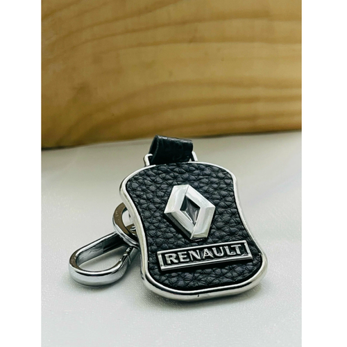 Брелок Renault, зернистая фактура, Renault, черный