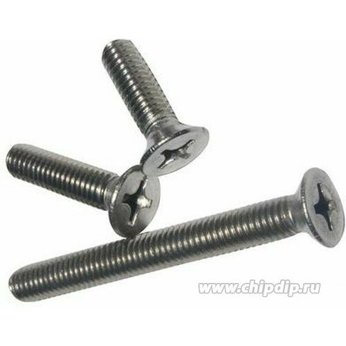 MB0506010-P3, Винт с потайной головкой оцинк. М6х10 DIN965 уп. - 18 шт. (фасов.)