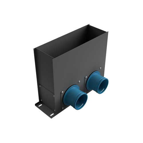 Пленум напольный AirDS оцинкованный 300*100 мм, 4*75 мм. Стандарт (серый)