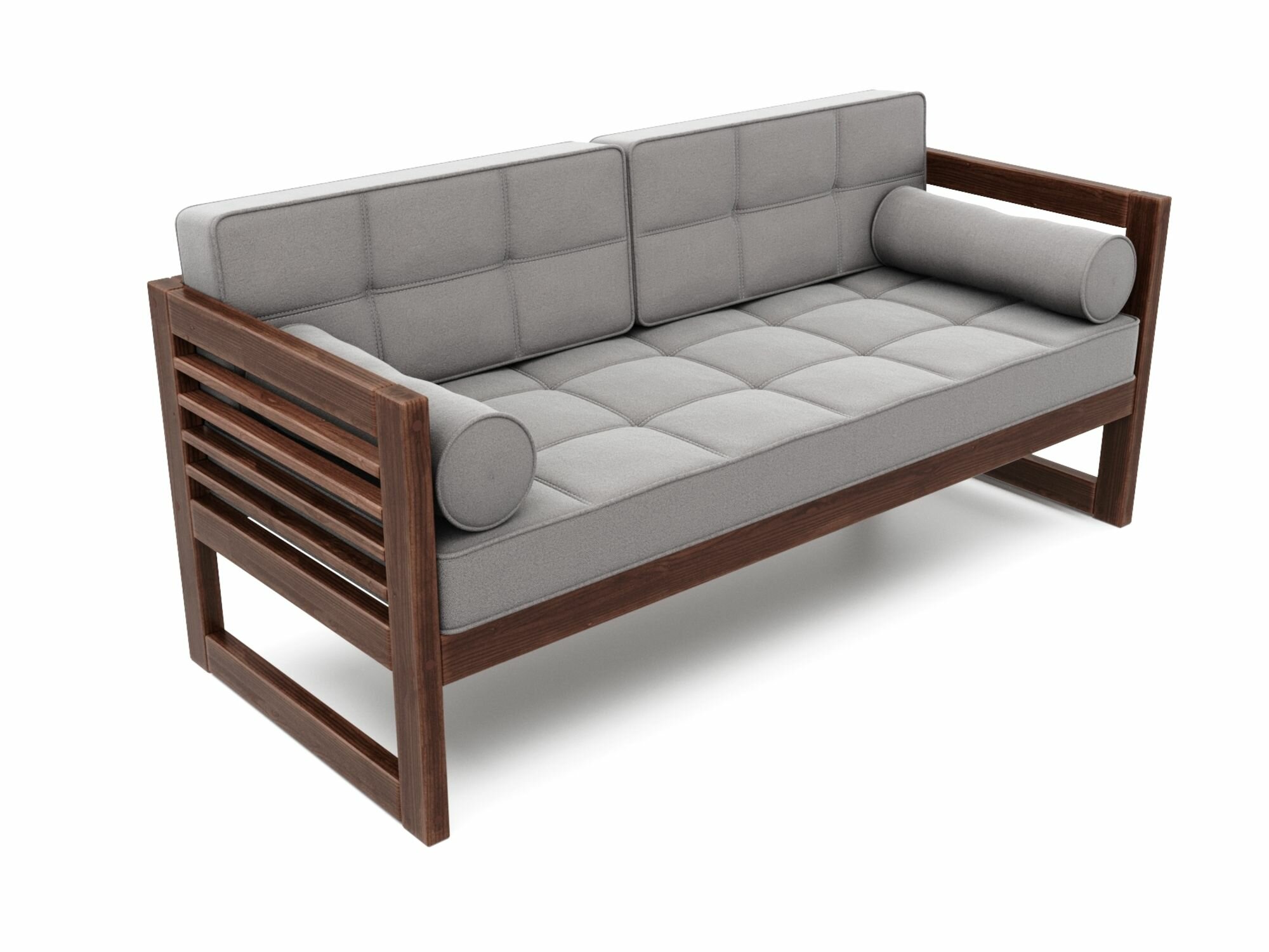 фото Прямой диван сега-б, черный-сосна, велюр, массив дерева, офисный, садовый, для кафе и бара, в гостиную, скандинавский лофт