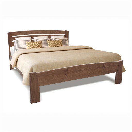 фото Кровать №2 деревянная 180х200 см из массива сосны двуспальная Сосновый Дом