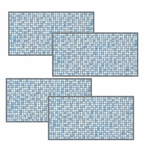 Листовая панель ПВХ Лазурь 485х960мм (4 штуки) панель декоративная пвх мозаика лазурь 485х960мм