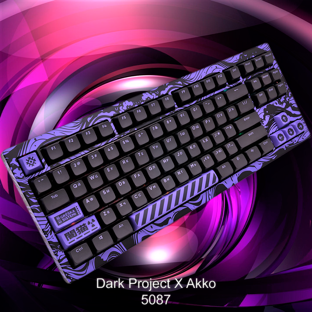 Клавиатура Dark Project X AKKO 5087 White Akko Fairy Silent Switch