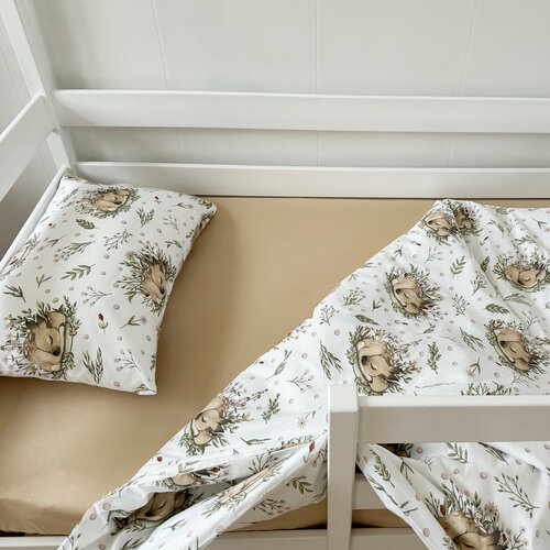 Комплект детского белья 160х70 см ТД-41 Постельное белье детское 70х160 с простыней на резинке 2050₽