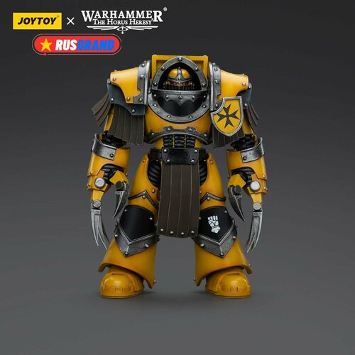 Подвижная фигурка JOYTOY Warhammer 40000 Imperial Fists Legion Cataphractii Terminator Squad Legion Cataphractii with Lightning Claws жетон на цепочке warhammer 40000 имперские кулаки