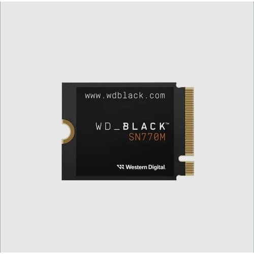 Western Digital 1 ТБ Внутренний SSD-диск WD BLACK SN770M 1TB PCIe4.0 M.2 2230 NVMe (WDS100T3X0G/WDBDNH0010BBK) док станция wd western digital black d50 game dock 1tb wdba3u0010bbk eesn