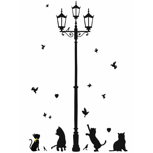 Декоративная интерьерная наклейка на стену в комнату Фонарь