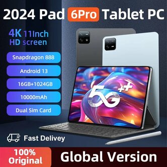 Характеристики модели 2024 оригинальные планшеты, Android 13 Pad 6 Pro ...