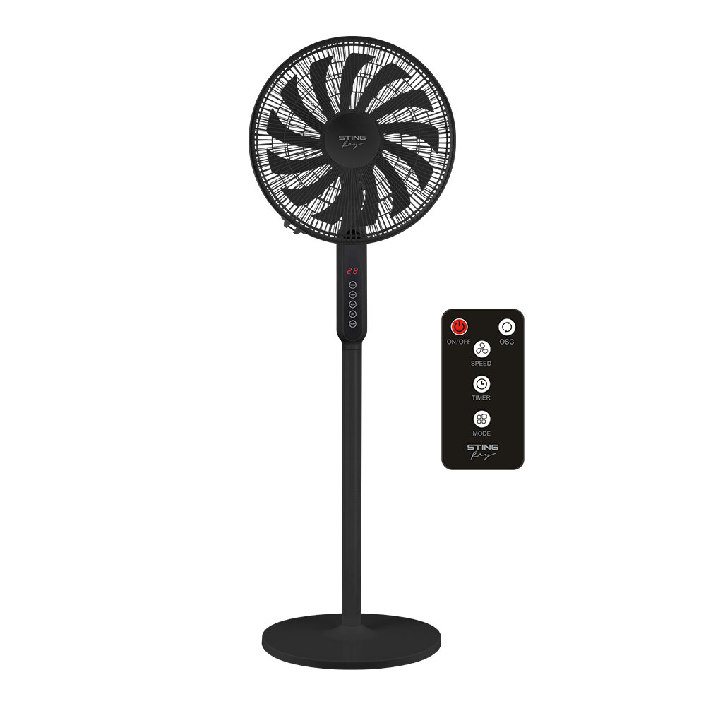 фото STINGRAY ST-FN4135B черный вентилятор напольный