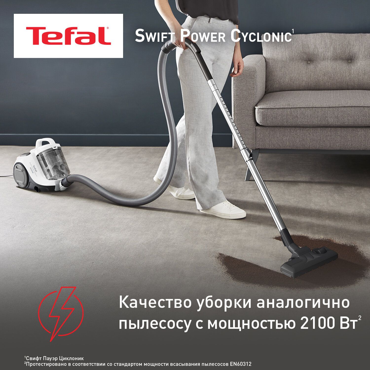 Пылесос с контейнером Tefal Swift Power Cyclonic TW2947EA