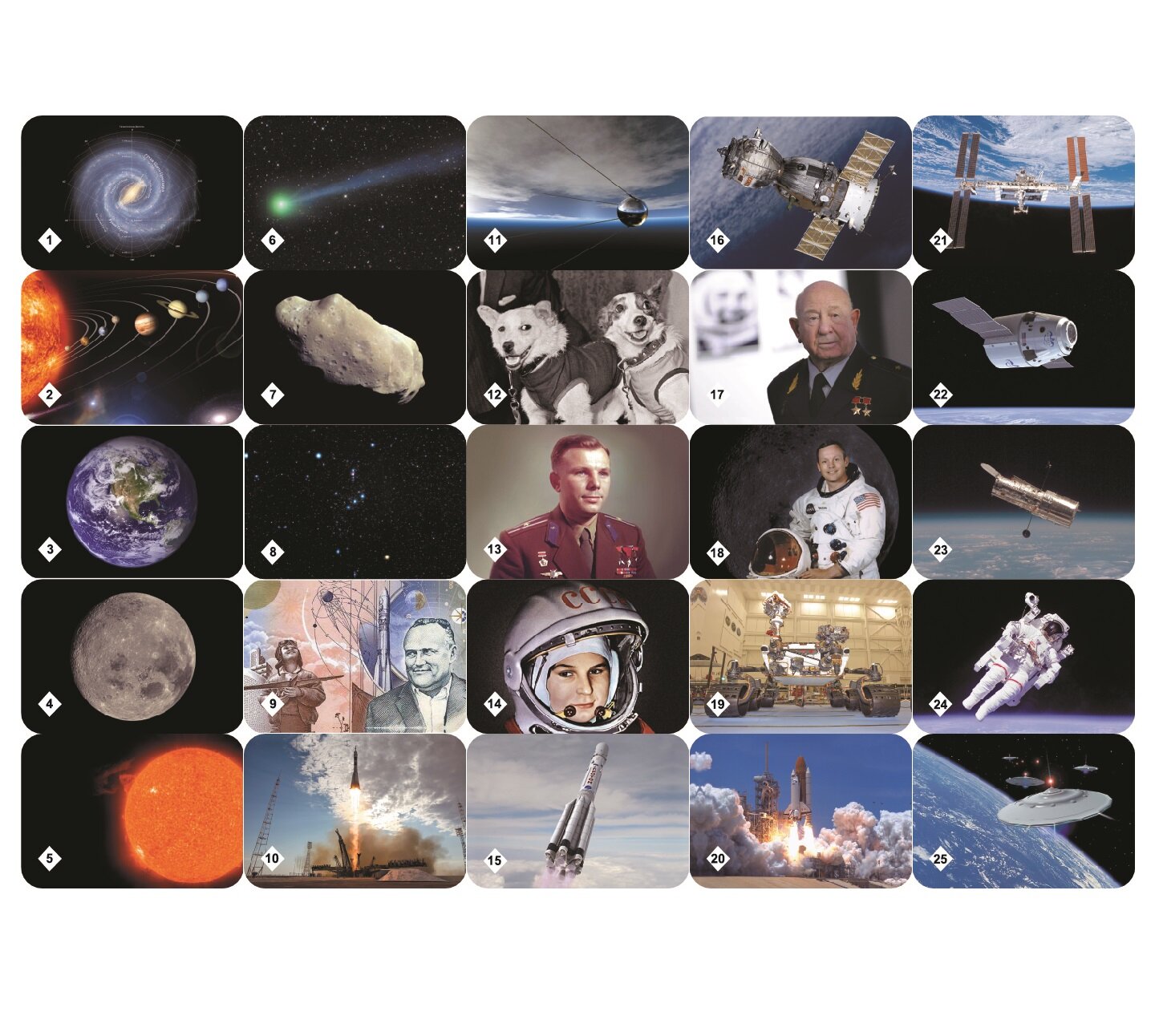 Настольная игра Мемо "Космос" 50 карточек, от 5 лет — фото 1