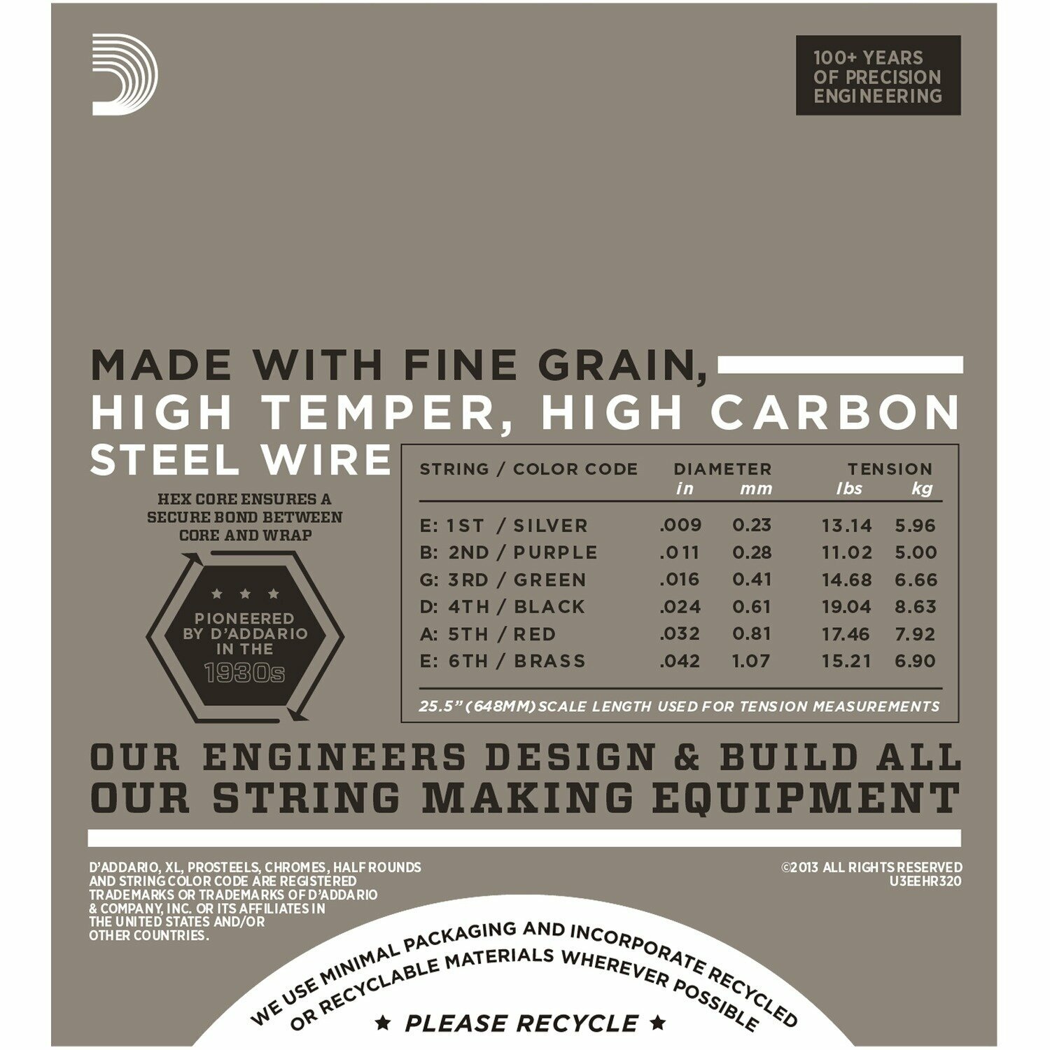 Струны для электрогитары DAddario EHR320 — фото 1