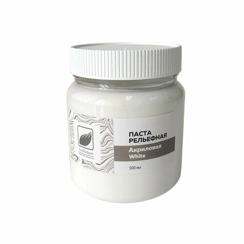 Альбатрос Паста акриловая рельефная, белая, 500 мл