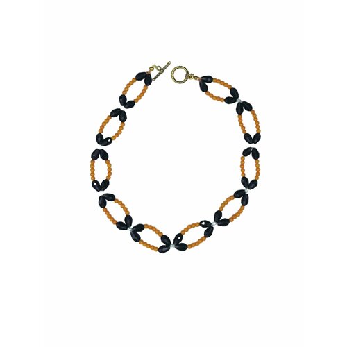 Колье Piperita, длина 50 см, оранжевый, желтый