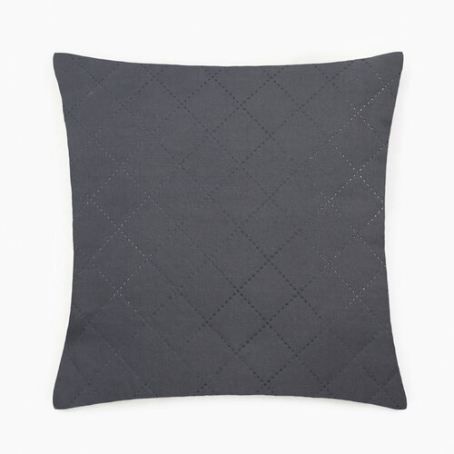 Подушка 40х40см графит полисатин пэ 100 598₽