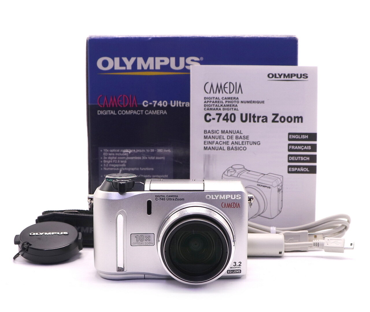 Olympus C-740 Ultra Zoom Camedia в упаковке