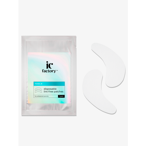 Патчи одноразовые тканевые для ресниц IC FACTORY, 1 пара