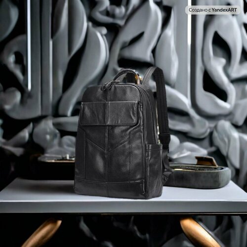 Рюкзак планшет MARRANT, фактура гладкая, черный