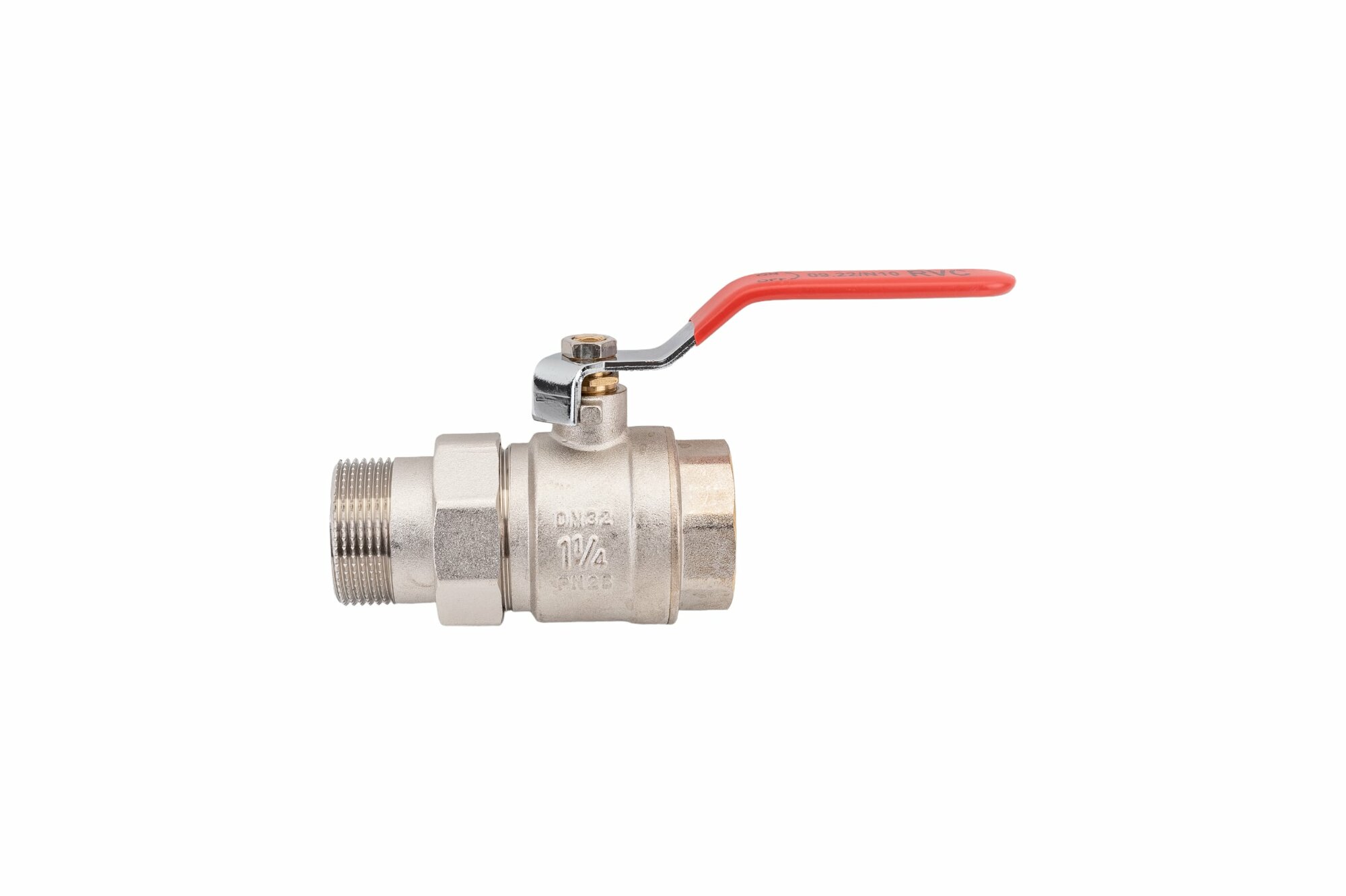 фото Кран шаровой с американкой 1 1/4" (32) ГШ ручка RVC