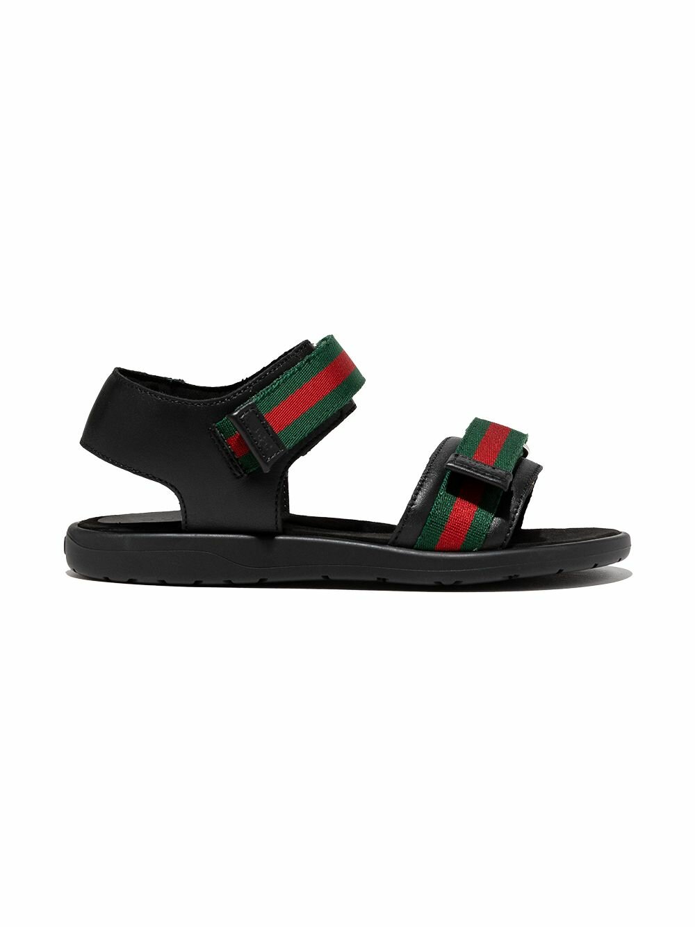 Gucci Kids - Босоножки с открытым носком - Унисекс - подкладка: 100 % ткань. Наружная часть: 100 % ткань. Подошва: 100 % резина. - 33 - Черный