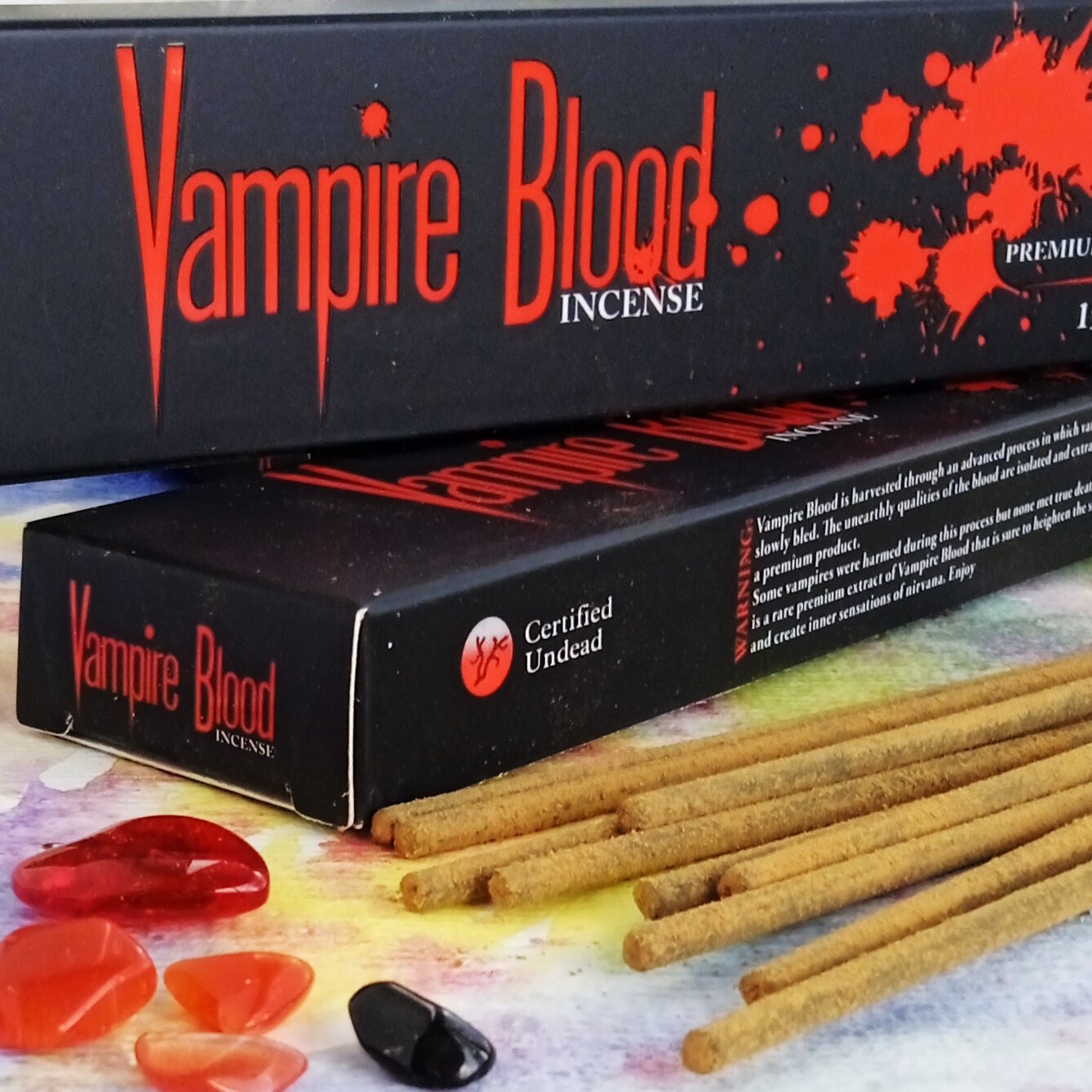 Благовоние Кровь Вампира 2 шт. Vampire Blood аромапалочки масала 15г магнетизм, неземное обаяние, эрогенное средство, нирвана, афродизиак, Nandita Индия