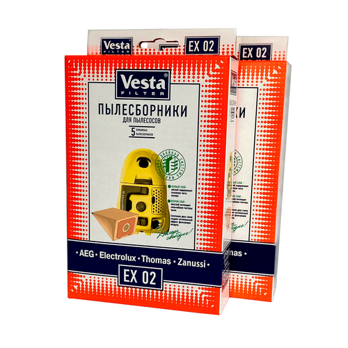 Пылесборники 2 упак всего 10 шт бумажные Vesta filter EX02 989₽