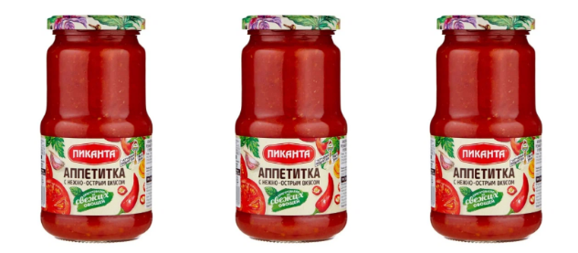 Аппетитка с нежно-острым вкусом пиканта, 360 гр, 3 шт