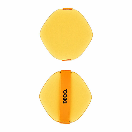 Пуховки для макияжа DECO универсальные mustard 2 шт 246₽