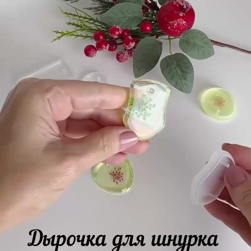 Молд для эпоксидной смолы брелок прямоугольный М — фото 1