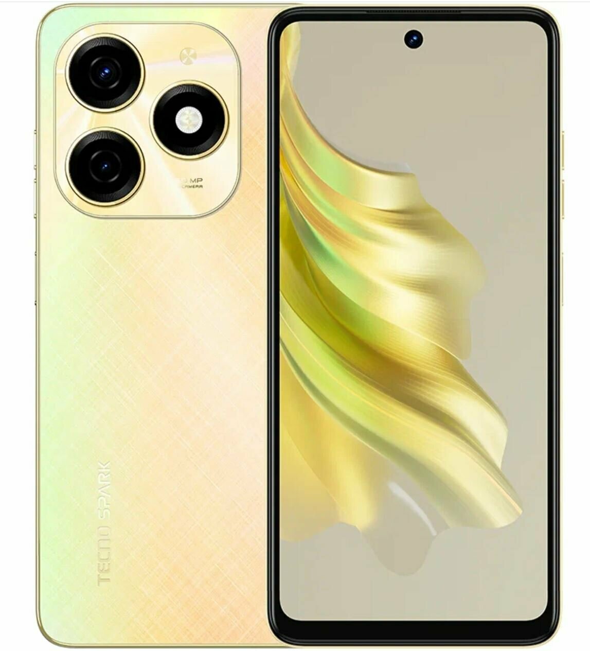 Смартфон TECNO Spark 20 8/128 ГБ Global для РФ, Dual nano SIM, Neon Gold