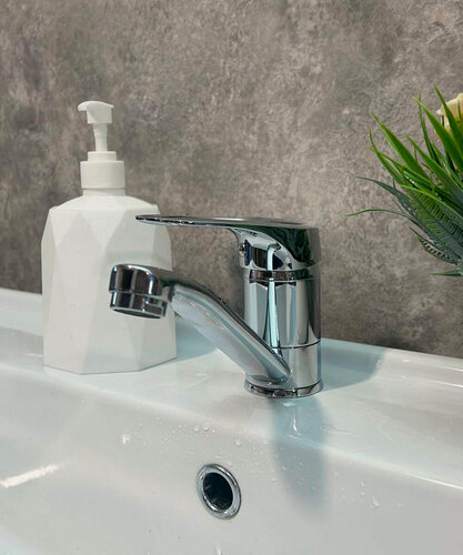 Изображение товара Cмеситель для раковины и умывальника из латуни HANSEN H45130 цвет хром