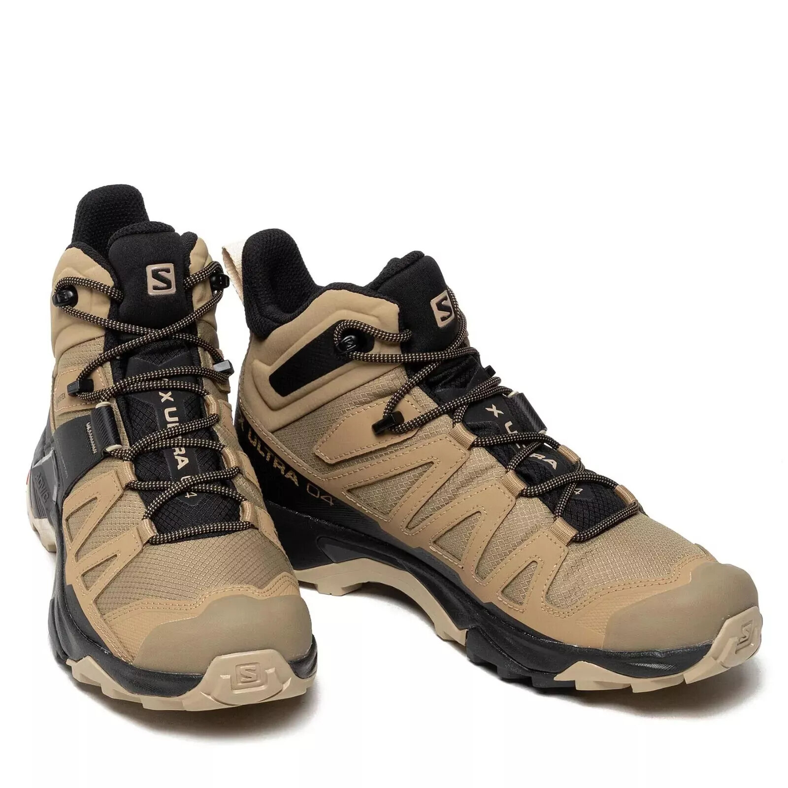 Ботинки хайкеры Salomon X ULTRA 4 MID GOR-TEX, размер UK 11; EUR 46; USA 11,5; 29,5 см (примерно на российский 44,5*), kelp/black/safari — фото 1