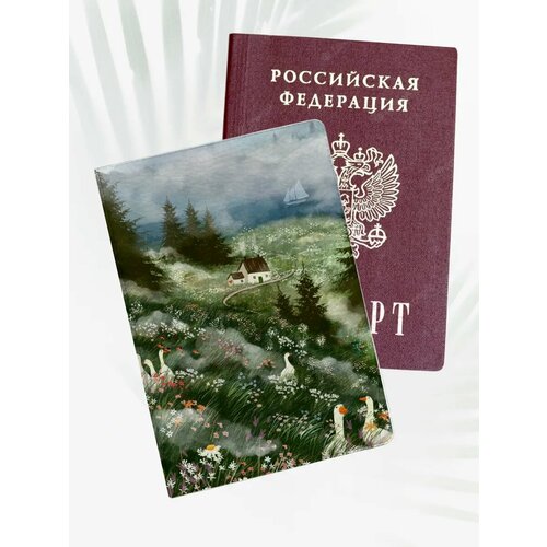 фото Обложка для паспорта poster maniac, белый