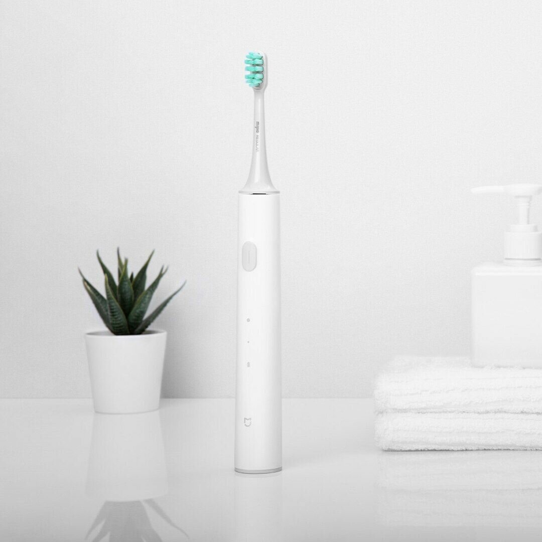 Зубная щетка Xiaomi Mijia Sonic Electric Toothbrush T300, белый — фото 1