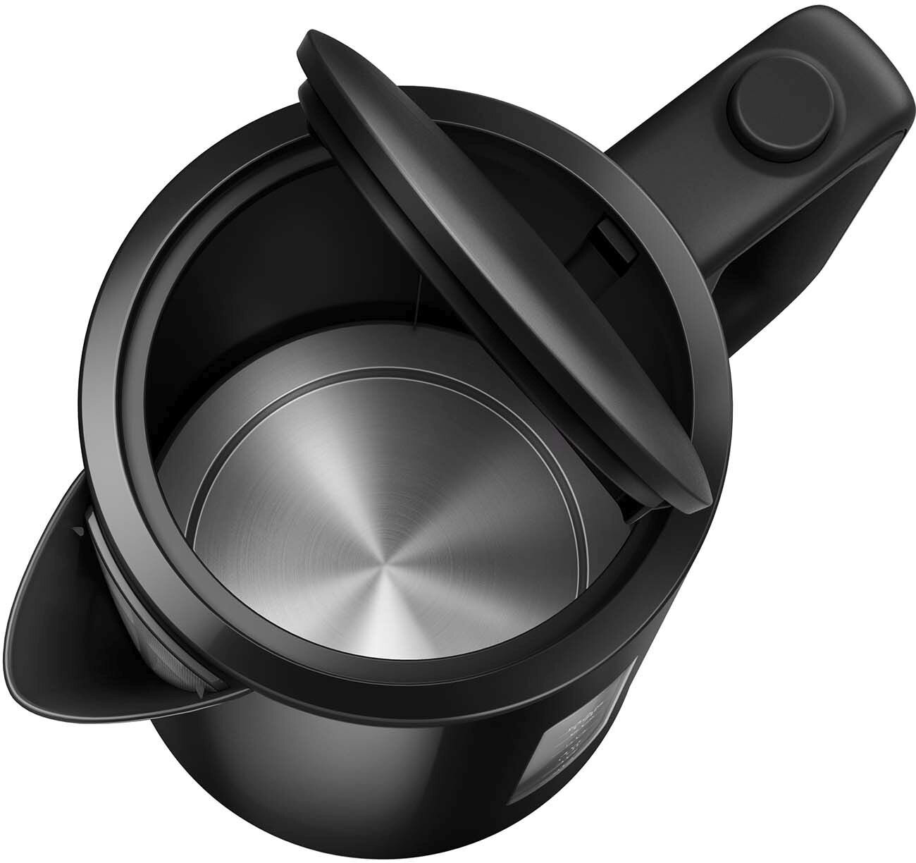 Электрочайник Philips HD9318/20, черный, стильный, быстрый, безопасный — фото 1