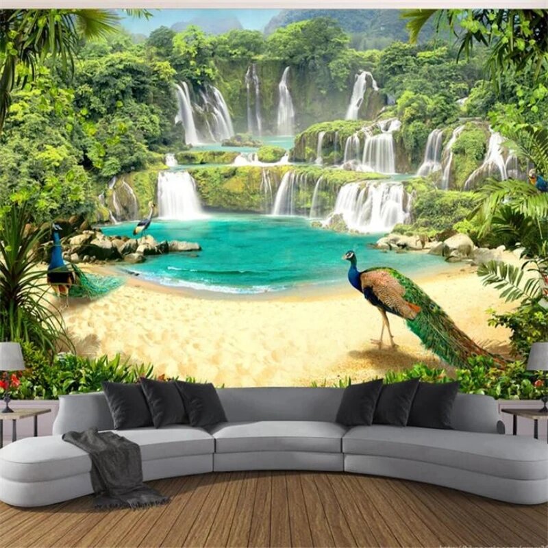 Beibehang 3D фотообои водопад озеро 1 кв. м, 1 ㎡