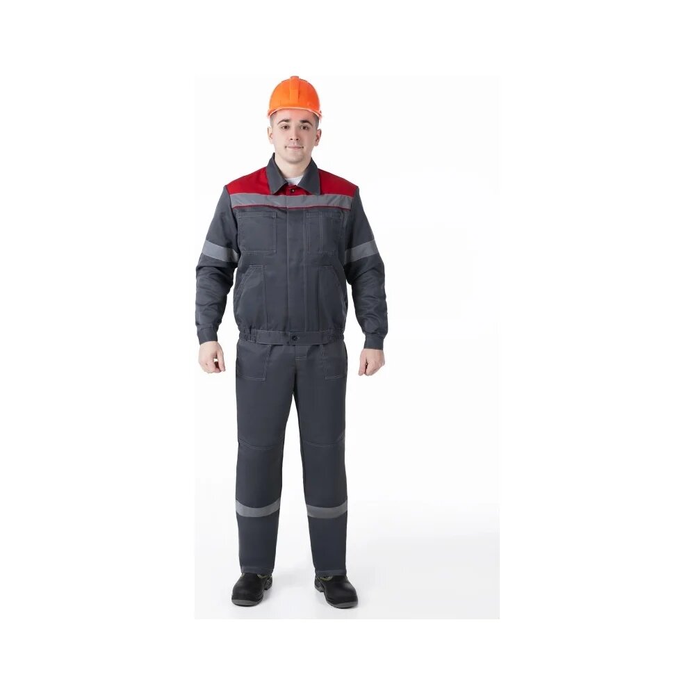 Костюм MILL легионер серый с красным куртка ПК размер 52-54 рост 182-188 4660319471142