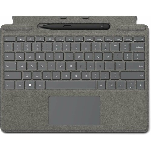 Клавиатура Microsoft Surface Pro Signature Keyboard Alcantara Platinum RUS Slim Pen 2 37990₽