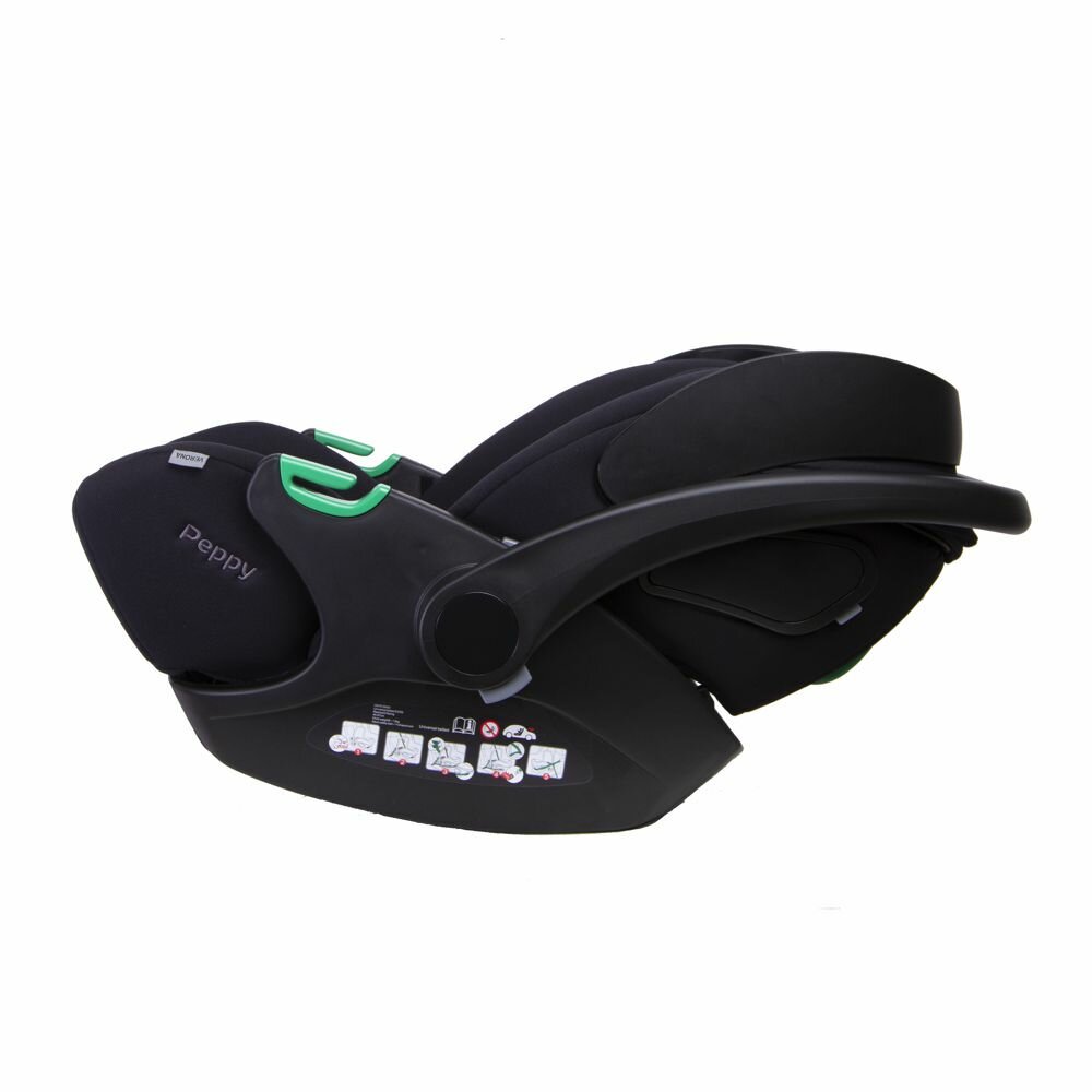Peppy Verona i-Size, автолюлька до 1 года гр.0 (0-13 кг), цвет Black — фото 1
