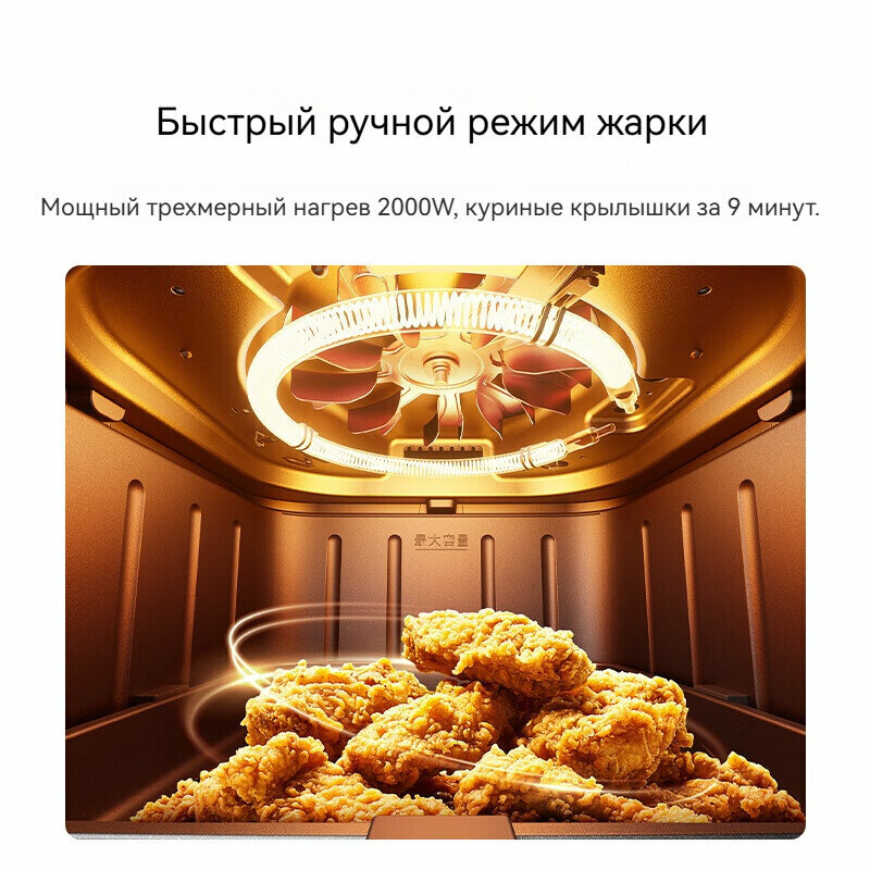 Фритюрницы Xiaomi Фритюрница Xiaomi Mejia, модель: P1, 6,5 л,37*29*32 СМ, белый, мощность 2000 Вт