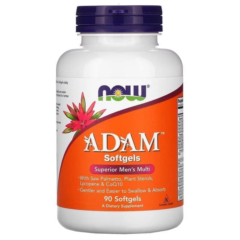 NOW ADAM Men's Multiple Vitamin 90 softgels